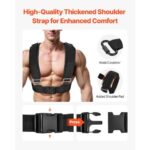 Weight Sled, Steel Power Sled, Fitness Training Sleds for Athletic Exercise Speed Improvement, Workout Equipment with Adjustable Height Handle, Compatible with 1/2 in Weight Plates, Black - Image 4