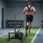 Weight Sled, Steel Power Sled, Fitness Strength Training Sleds for Athletic Exercise Speed Improvement, Workout Fitness Equipment with Handle, Compatible with 1/2 in Weight Plates, Black - Image 7