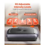 Vibration Plate Exercise Machine, Full Body Vibrating Platform for Lymphatic Drainage and Weight Loss, Home Workout Fitness Equipment with 2 Resistance Bands, Body Shaker for Women Men, Black - Image 2