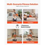 Vibration Plate Exercise Machine, Full Body Vibrating Platform for Lymphatic Drainage and Weight Loss, Home Workout Fitness Equipment with 2 Resistance Bands, Body Shaker for Women Men, Black - Image 5