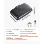 Vibration Plate Exercise Machine, Full Body Vibrating Platform for Lymphatic Drainage and Weight Loss, Home Workout Fitness Equipment with 2 Resistance Bands, Body Shaker for Women Men, Black - Image 6