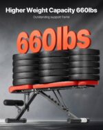 Weight Bench Sit up Bench for Home Gym Strength Training Adjustable Foldable - Image 2