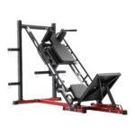 Leg Press Hack Squat Machine, Adjustable Leg Press Combo with Linear Bearing and Weight Storage, Lower Body Special for Home Gym, Leg Exercise Equipment for Quads, Hamstring, Glutes, Calve
