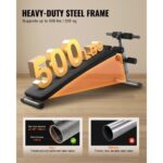 Sit Up Bench, Folding Curved Decline Ab Bench, with 5 Adjustable Height Settings, Heavy-Duty Steel, Non-Slip Design, 500 Lbs Capacity for Home Gym Workouts, Strength Training, Full Body Muscles - Image 2