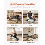 Sit Up Bench, Curved Decline Ab Bench with Reverse Crunch Handle, with 6 Adjustable Height Setting, Heavy Duty Steel, 600 Lbs Capacity for Home Gym Workouts, Strength Training, Full Body Muscles - Image 5