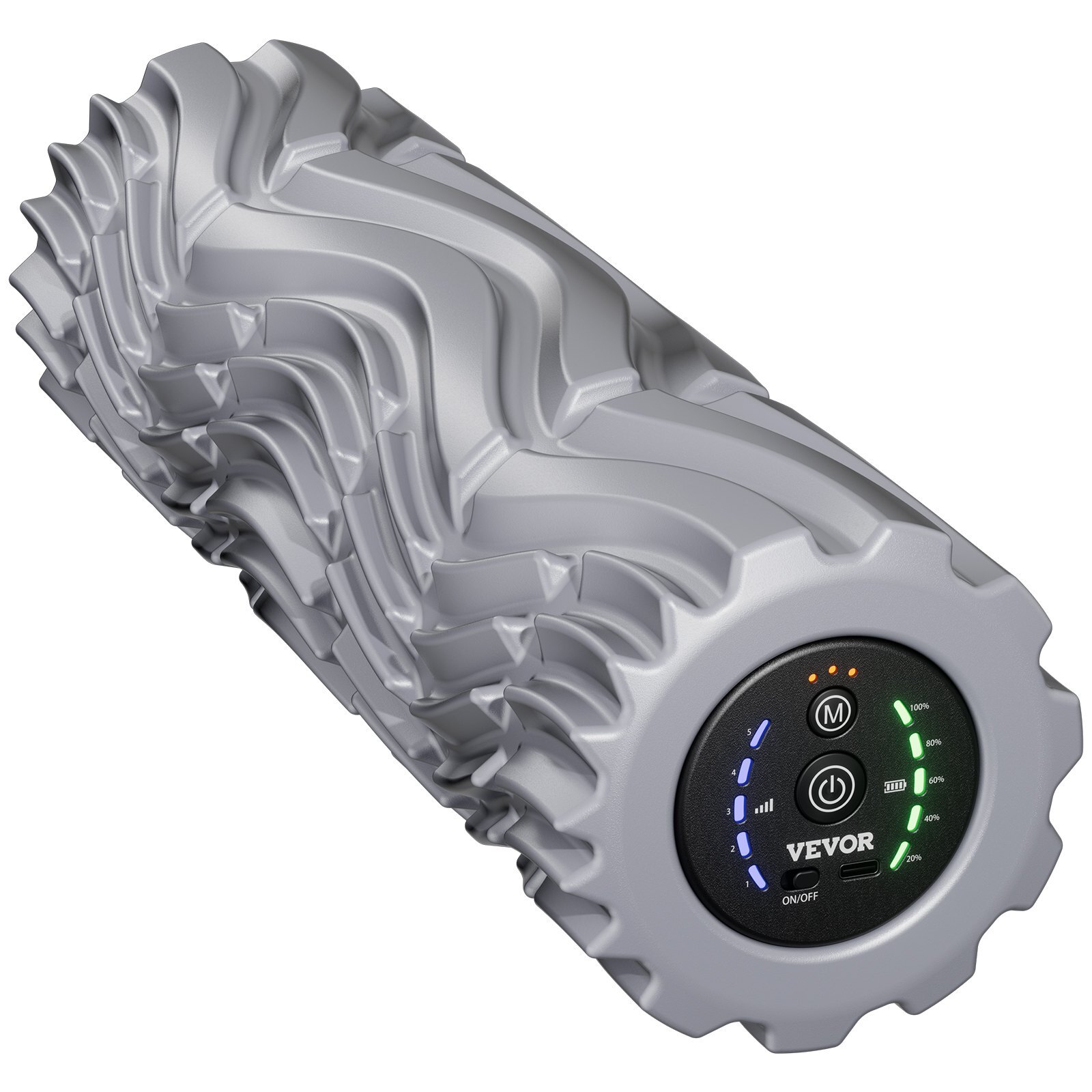 ZNDDYTKEVA20EERXOV9.jpg Vibrating Foam Roller, 5-Speed Electric Massage Roller, 16" Rechargeable Muscle Roller with 3 Vibration Modes, High Density EVA Foam Massager for Deep Tissue, Back Pain Relief, Exercise Recovery - Image 1